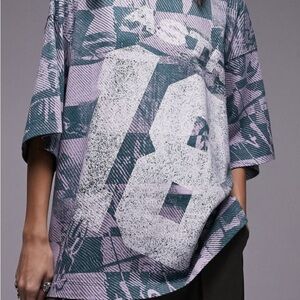 Topshop Oversized Graphic Tee